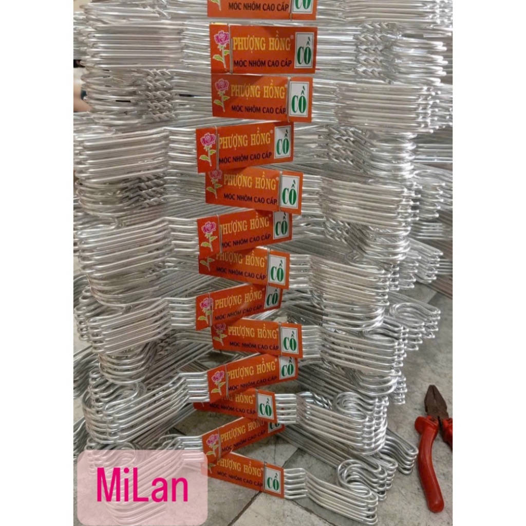 Combo 10 Móc Nhôm Phơi Quần Áo Chắc Chắn, Móc Dày, Móc Treo Áo Người Lớn Và Móc Bé