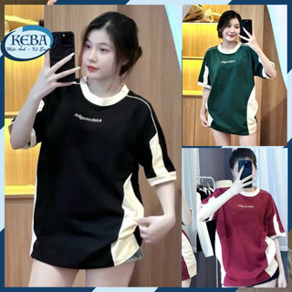 Áo thun tay lỡ unisex cổ tim ALTHOUGHT  form rộng - Áo phông KEBA nam nữ không nhăn, xù lông