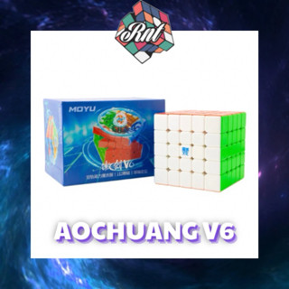 Rubik 5x5 Aochuang V6 UV Nam châm Tripple Track Moyu