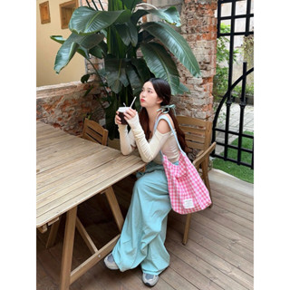 Túi tote đeo vai caro phong cách Hàn Quốc, dễ thương, xinh xắn, tiện lợi dành cho nữ💕💕