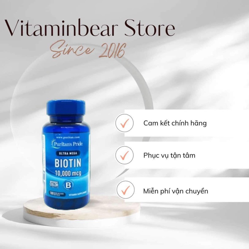 Viên uống mọc tóc Biotin 10000mcg