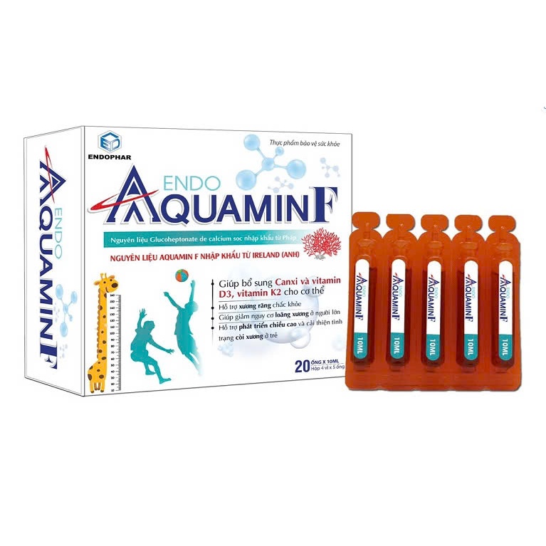Endo AquaminF TRADIPHAR Chính Hãng  - Bổ Sung Canxi, Vitamin D3 và Vitamin K2, Hỗ Trợ Sức Khỏe Xương