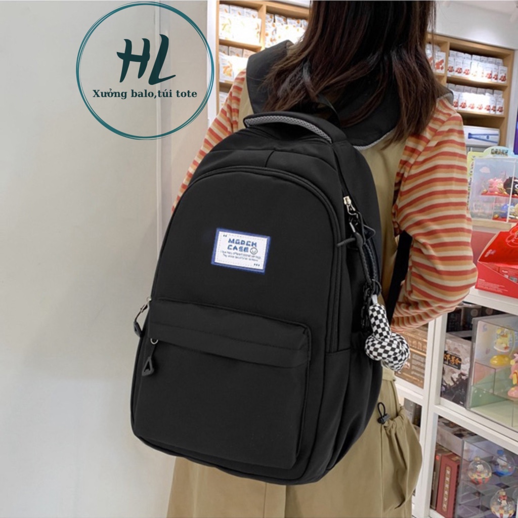 Balo vải bố  LOGO XANH chống thấm  tiện lợi, giá rẽ. Học sinh sinh viên đi học đi chơi du lịch