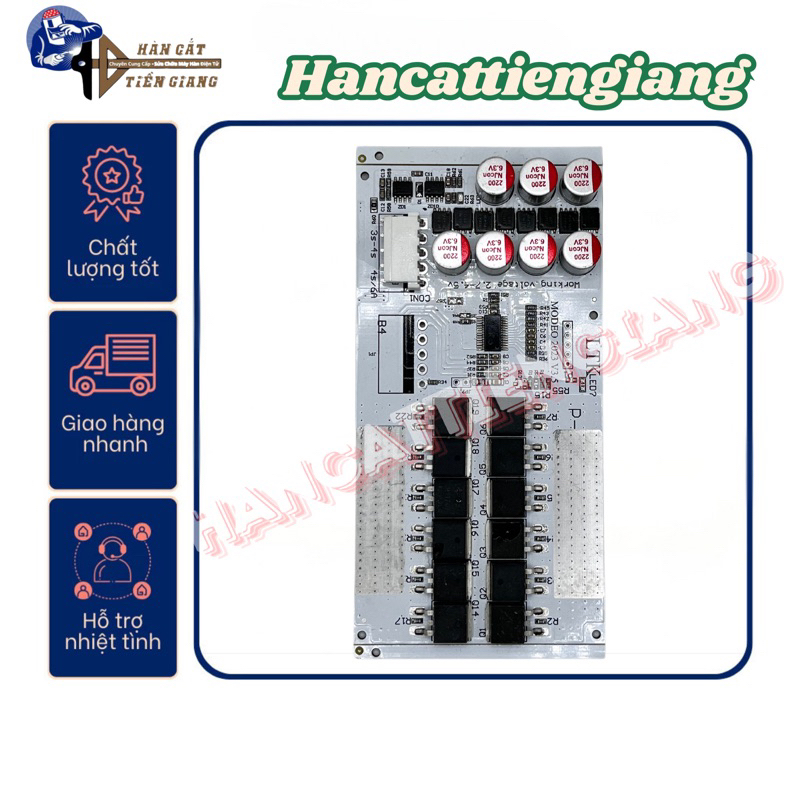 Mạch 4S 100A 150A 250A 300A 12V (14.6V) sắt Li-Fe 3.2V tích hợp cân bằng chủ động 5.5A-6A