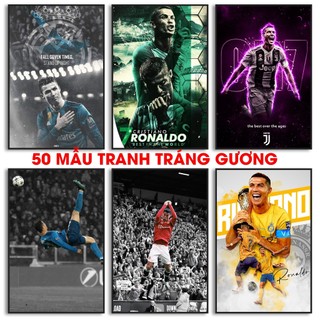  Tranh Ronaldo Tranh bóng đá treo tường CR7 Real Madrid Juventus MU Cristiano Ronaldo 