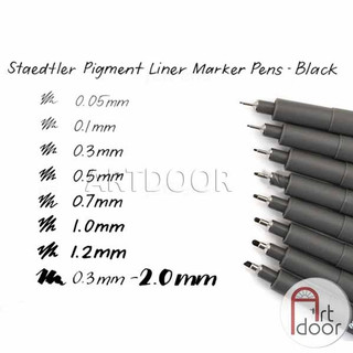 [ARTDOOR] Bút line kháng nước Đen STAEDTLER Mars 308 (cây lẻ)