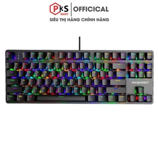 PKSMART K87 - Bàn Phím Cơ  Gaming TKL Có Dây  - LED RGB 15 Hiệu Ứng - Đổi 8 Màu LED - Anti-Ghosting Full Phím - Hotswap