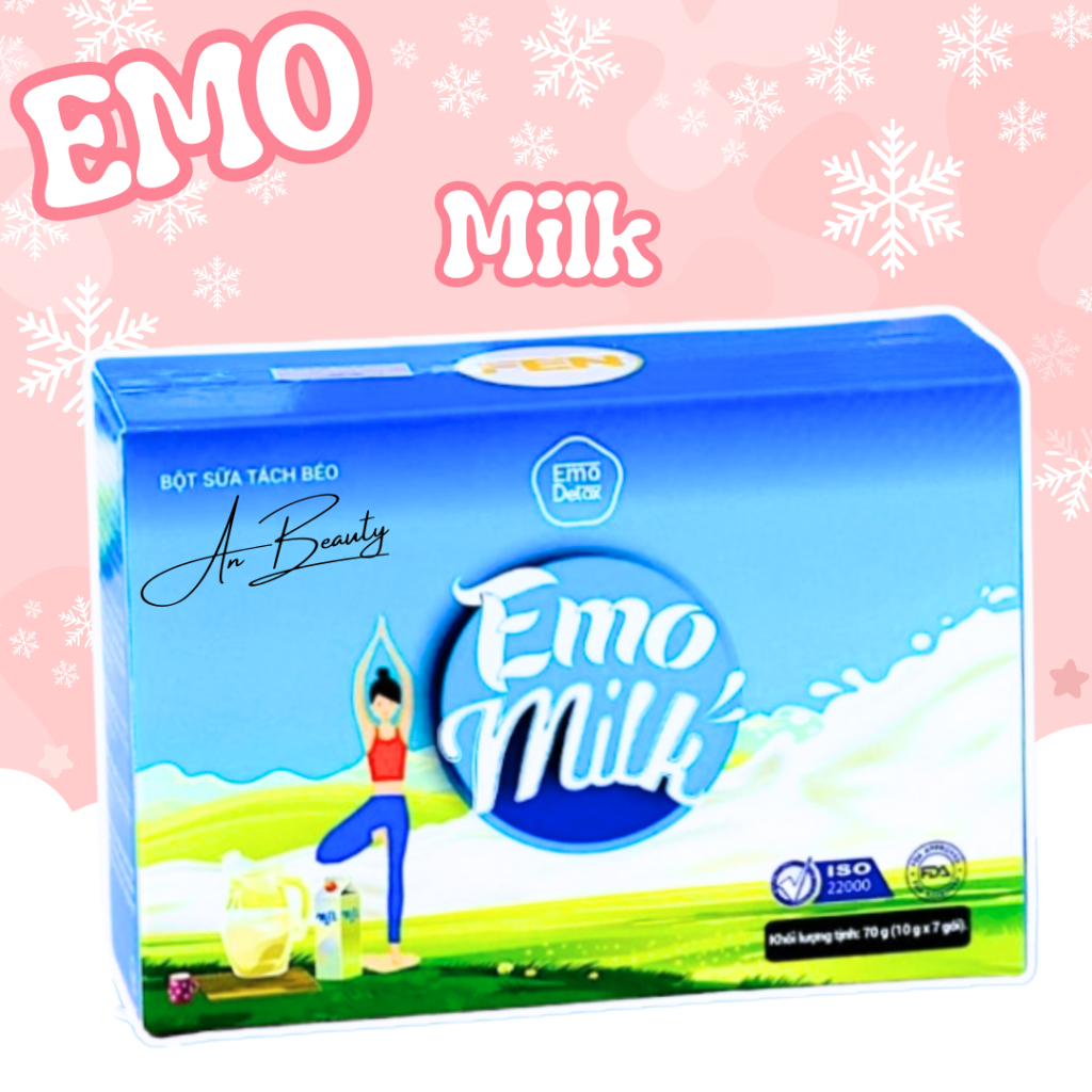 (Chính Hãng) Sữa Bò Tách Béo Emo Detox - Giảm cân Emoslim / Emo Milk - Giảm 2-4 kg sau 7 ngày