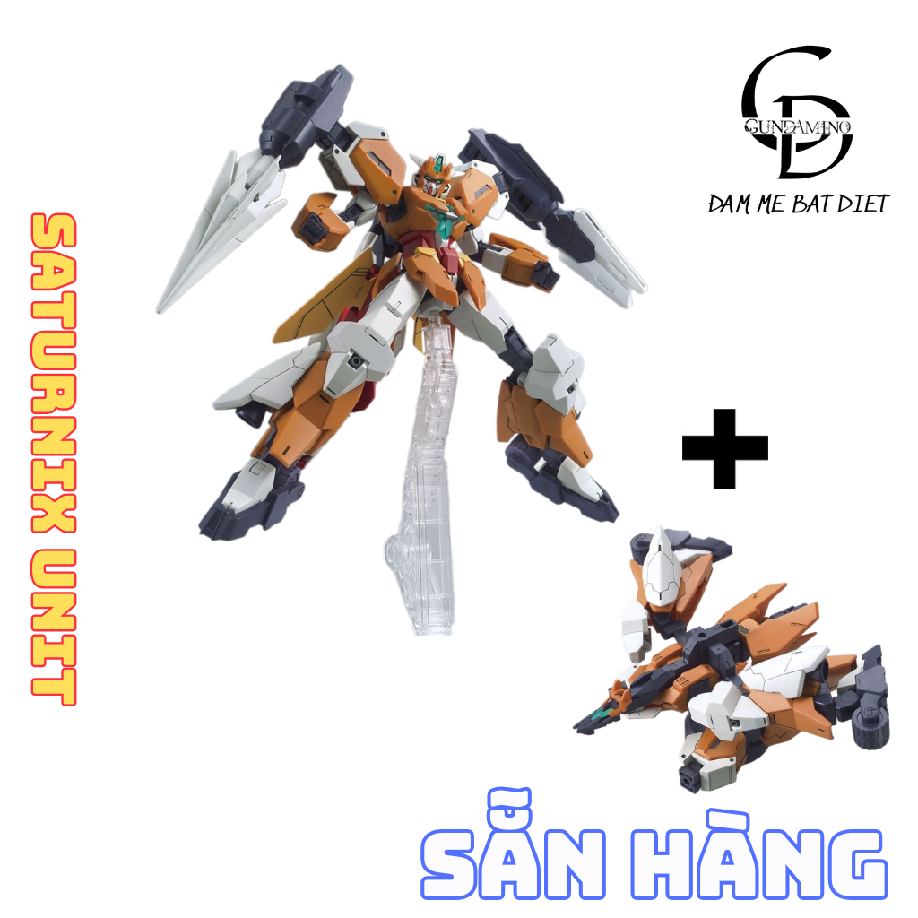 [SẴN HÀNG] Mô hình lắp ráp HG 1/144 BD R Saturnix (tặng base và decan)