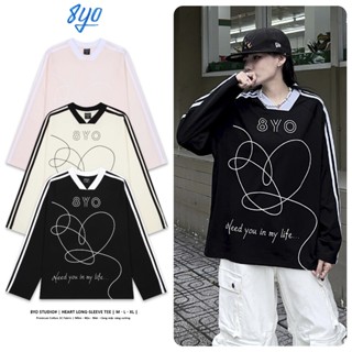 Áo Thun Tay Dài 8YO HEART JERSEY Tee Cotton Mềm Mịn Mát - Áo Phông Local Brand Unisex Nam Nữ