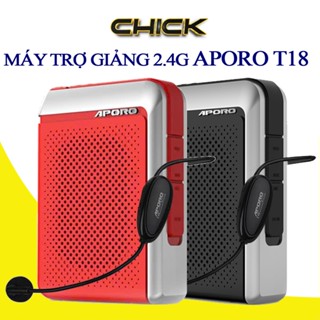 Máy Trợ Giảng APORO T18, Mic Sóng UHF,Mic Sóng 2.4G, Bluetooth, Công Suất 30W, Bảo Hành 12 Tháng
