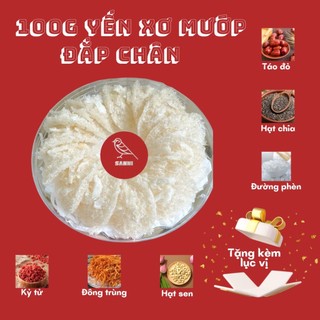 100g Yến Xơ mướp đắp chân nguyên chất tặng kèm lục vị không tẩy trắng không tạp chất