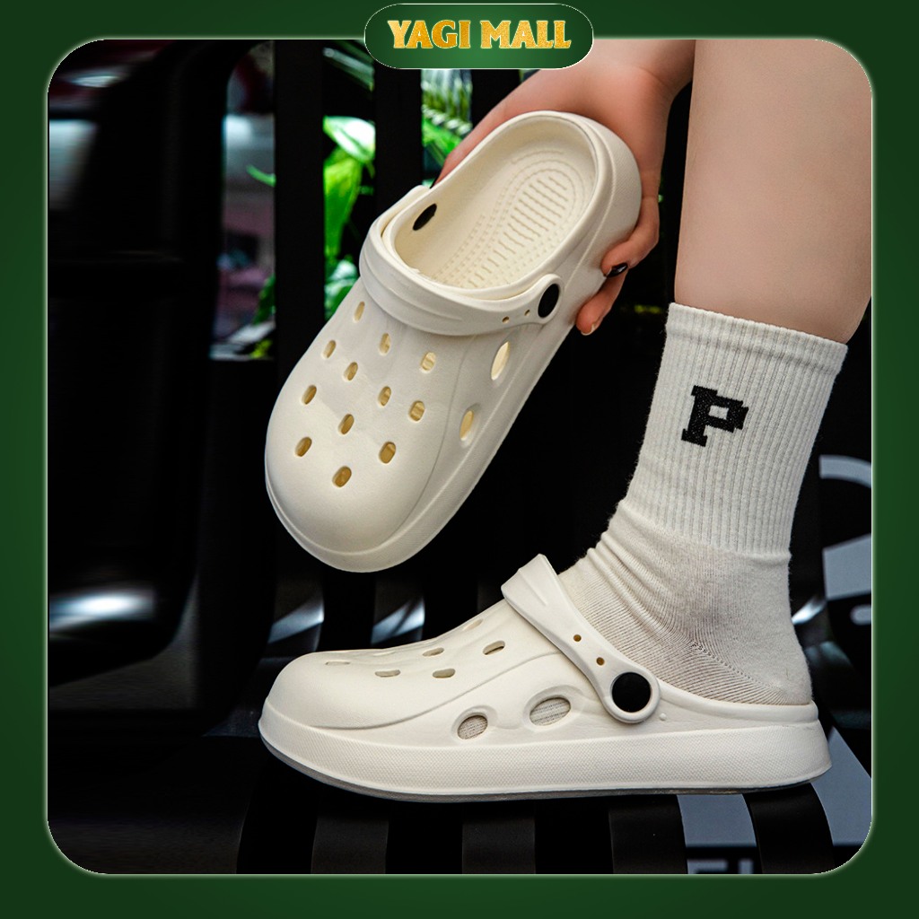 Dép sục nam nữ cross đế thấp bánh mì, dép crocs đẹp và cao cấp