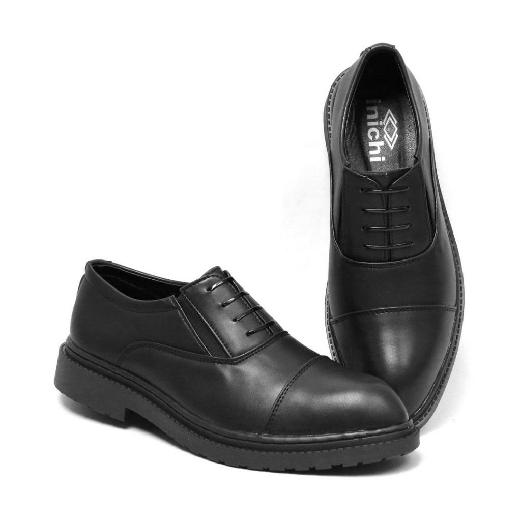 Giày công sở oxford da thời trang INICHI G1302 đế cao su 2 tầng có may đế
