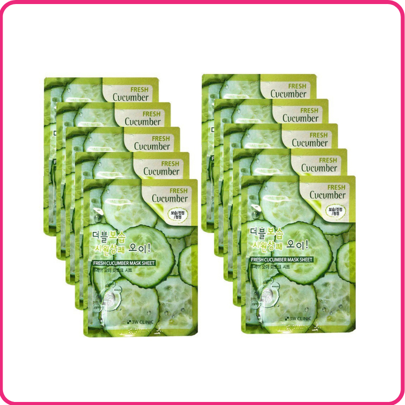 Combo 10 miếng mặt nạ Dưa Leo 3D Hàn Quốc
