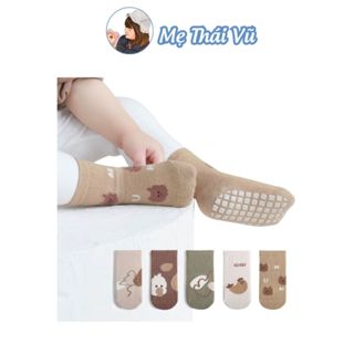  Set 10 Đôi Tất Chống Trượt Cho Bé Vớ Tập Đi Chống Trơn Sơ Sinh Trẻ Em Cotton Co Giãn  Mẹ Thái Vũ 