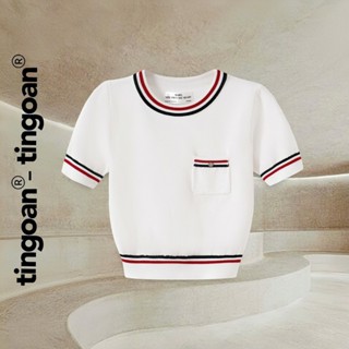 TINGOAN® x KOL - Áo len xù túi ngực dáng lửng 2 line viền áo MIMI TOP