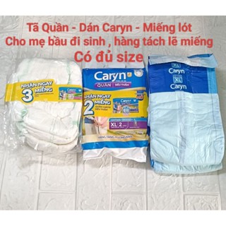 HCM 👑 Tách lẽ 2 miếng tã Dán - Quần Caryn cho người già và phụ nữ sau sinh đủ size M / L / XL / tấm lót