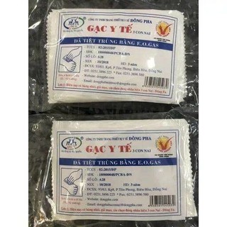 GẠC Y TẾ TIỆT TRÙNG ĐÔNG PHA (10 MIẾNG/GÓI)