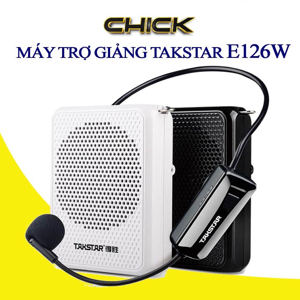 Máy Trợ Giảng Không Dây TAKSTAR E126W Sử Dụng 15h, Gọn Nhẹ, Bluetooth dùng cho giáo viên, hướng dẫn 
