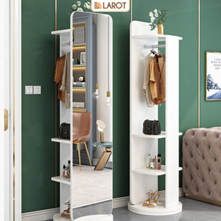 Gương đứng xoay kèm giá treo quần áo, gương soi toàn thân sắc nét - LP285 / LP312