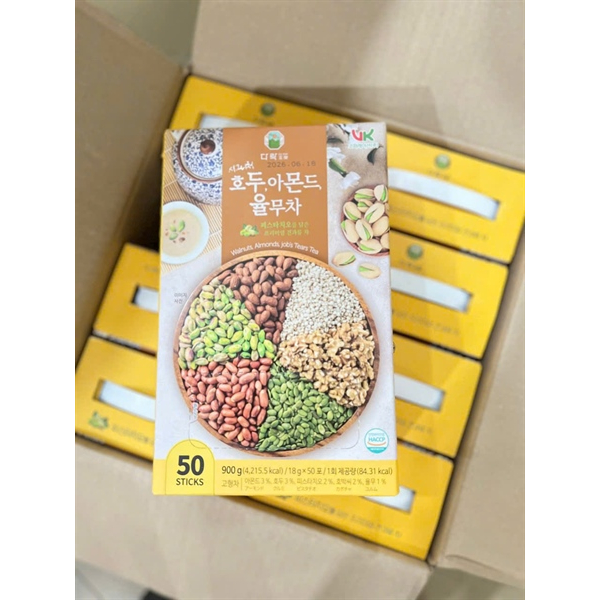 Bột Ngũ Cốc Hạt Dẻ Cười Mix Hạt Damtuh Hàn Quốc 900gram