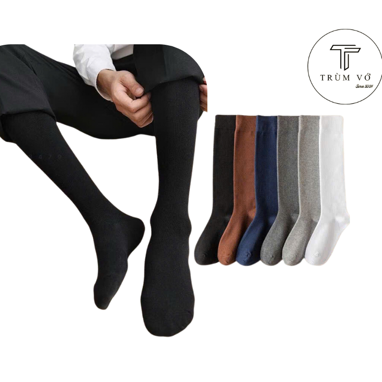 Vớ Nam Nữ cổ CAO văn phòng chiều dài 38cm chất cotton co giãn 4 chiều , mềm mỏng , êm chân , thấm hút , thông thoáng