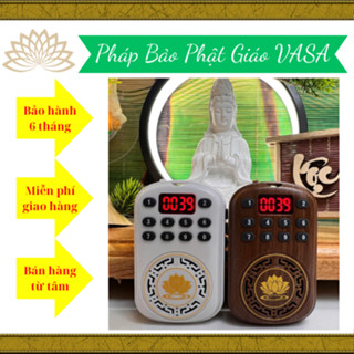 HÀNG LOẠI A - Máy Niệm Phật VASA, Nhỏ Gọn, Âm Thanh Sống Động, Có Khe Thẻ - Mini Nâu