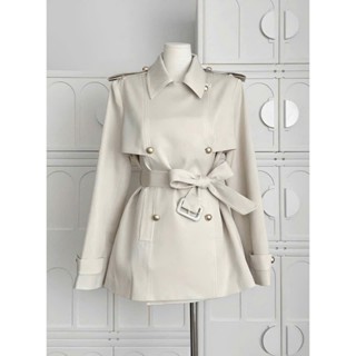 Áo Khoác Thu Đông Dáng Vừa, Áo Khoác Măng Tô Cổ Đức Phối Nơ Phù Hợp Đi Chơi đi Làm - Calie dress