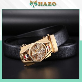 Thắt Lưng Dây Nịt Da Nam Mặt Đá xoay Sang chảnh trẻ trung PK558 Thời trang phong cách