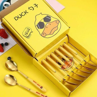 [ComBo] 6 Thìa Vịt Vàng Dễ Thương, DeCor [SaLe 89%] .ĐTCA
