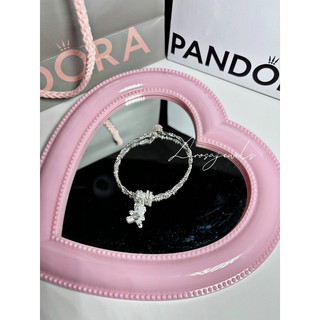 Lắc Tay Bạc Nữ💥CAO CẤP💥Vòng Tay Xoắn Charm Gấu Xinh Xắn Làm Quà Tặng Trong Các Dịp Đặc Biệt| Larosa.Jewels