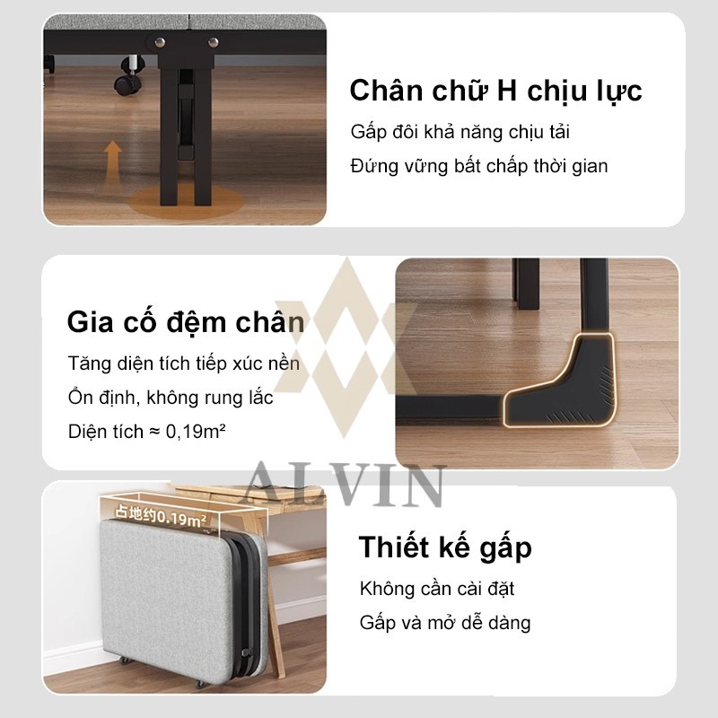 giường gấp gọn thông minh Giường ngủ đơn gấp gọn tiện lợi dùng ngủ trưa cho văn phòng / cắm trại | BigBuy360 - bigbuy360.vn