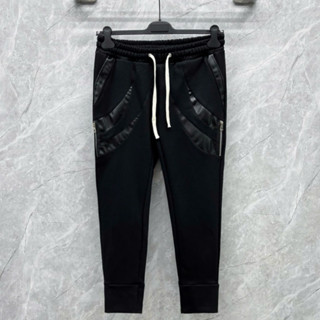 Quần Dài Jorgger Nam Phối Da Hai Bên Túi Khóa Quần Nỉ Nam Chất Umi Cao Cấp