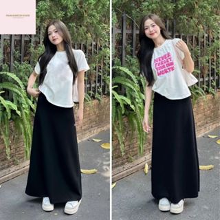  Chân Váy Chữ A Chân Váy Midi Đen Trơn Dáng Dài Phong Cách Y2K Phong Cách Hàn Quốc Trẻ Trung Dễ Phối Đồ Nanganhchuyensi 