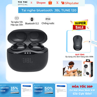 Tai Nghe Bluetooth JBL Tune 120 TWS Có Mic, Tai nghe không dây T280 kiểu dáng thể thao, âm thanh đỉnh cao Bass chuẩn