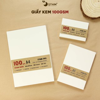 100 tờ giấy Ford Kem 100gsm - A4, A5 fit, A6 fit cắt sẵn - Dùng in ấn, vẽ phác thảo, ghi chú - STHM