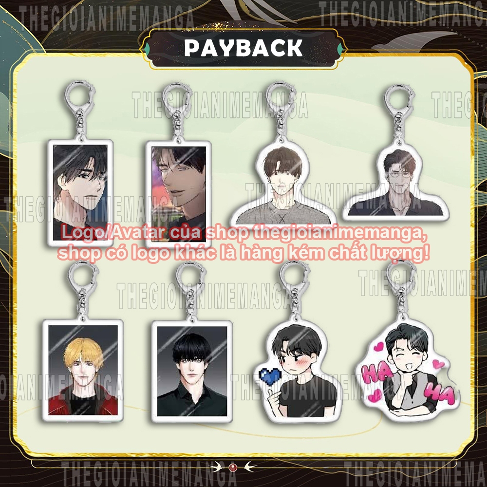 (Tặng móc khóa) Móc khóa PAYBACK keyring in hình Boylove BL mica trong acrylic xinh xắn đáng yêu