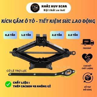 Bộ Kích Gầm Ô Tô, Kích Thay Lốp Cho Xe Hơi Có Đòn Bẩy Nâng Gầm Dễ Dàng Trọng Tải 0.8 Đến 2.5KG - Khải Huy Auto Car