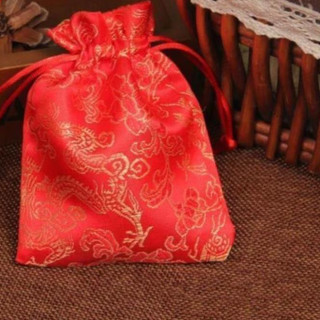 [GIÁ RẺ] Túi gấm đỏ may mắn Long Phụng ( rồng phượng )