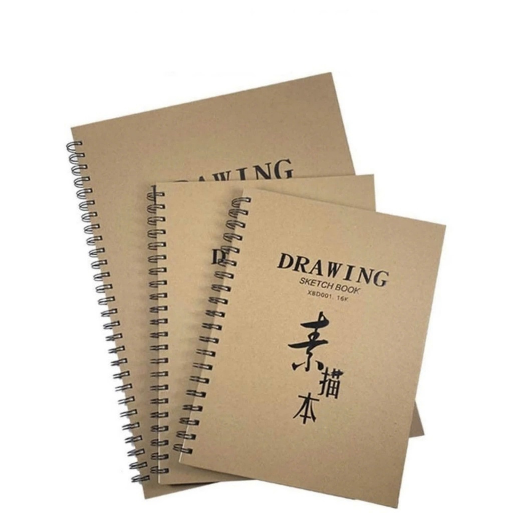 HCKT [THANH LONG] - Sổ Vẽ Chì Phác Thảo Drawing Sketchbook A4&A3 Mỏng Định Lượng 160GSM