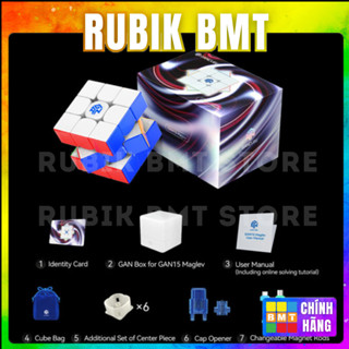 Rubik 3x3 Gan 15 Maglev UV - Đồ Chơi Trí Tuệ- RUBIK BMT