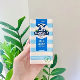 [ Deal Sock ] Hộp Sữa DEVONDALE Nguyên Kem 200ml - Sữa Úc Không Đường