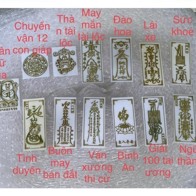 Linh phù dán mặt lưng điện thoại iphone và android