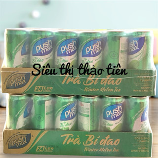 Thùng 24 lon nước chanh Leo Pushmax 330ml