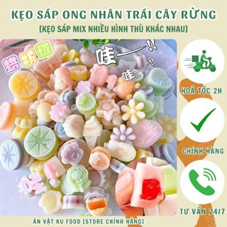 [SIÊU RẺ] Kẹo Sáp Ong Nhân Trái Cây Mix Nhiều Vị, Kẹo sáp mini nhiều màu