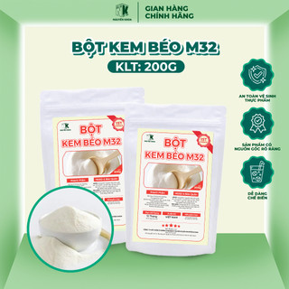 Bột sữa, bột trà sữa m32 Nguyên Khoa (200g) - Bột sữa dùng pha trà sữa tại nhà - BẾP NGUYÊN KHOA