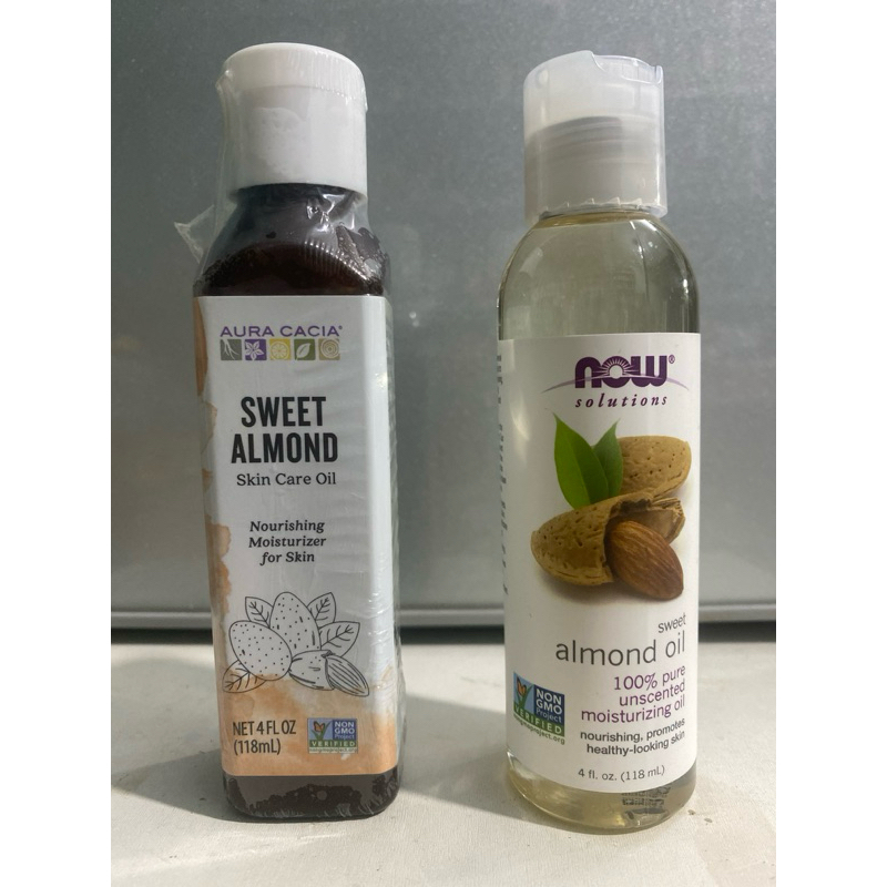 Dầu hạt hạnh nhân dưỡng ẩm Now Solution / Aura Cacia Almond Oil 118ml