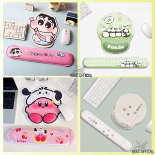 Miếng kê tay bàn phím, bộ lót chuột bàn phím hình Shin, Capybara, Gấu, Corgi dễ thương chống mỏi