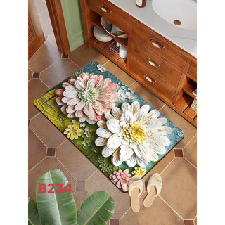 Thảm Chùi Chân 3D - Hàng Nhập Cực Dày Dặn